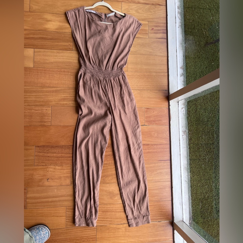 Alice and Olivia linen jumpsuit